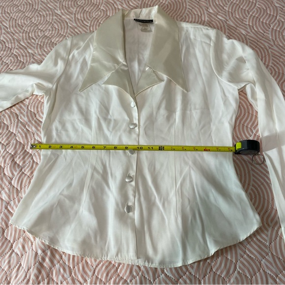 ANXIETY Vintage Sheplers made  USA 
Snap Button  Shirt blouse tops Size L satin - Picture 4 of 15
